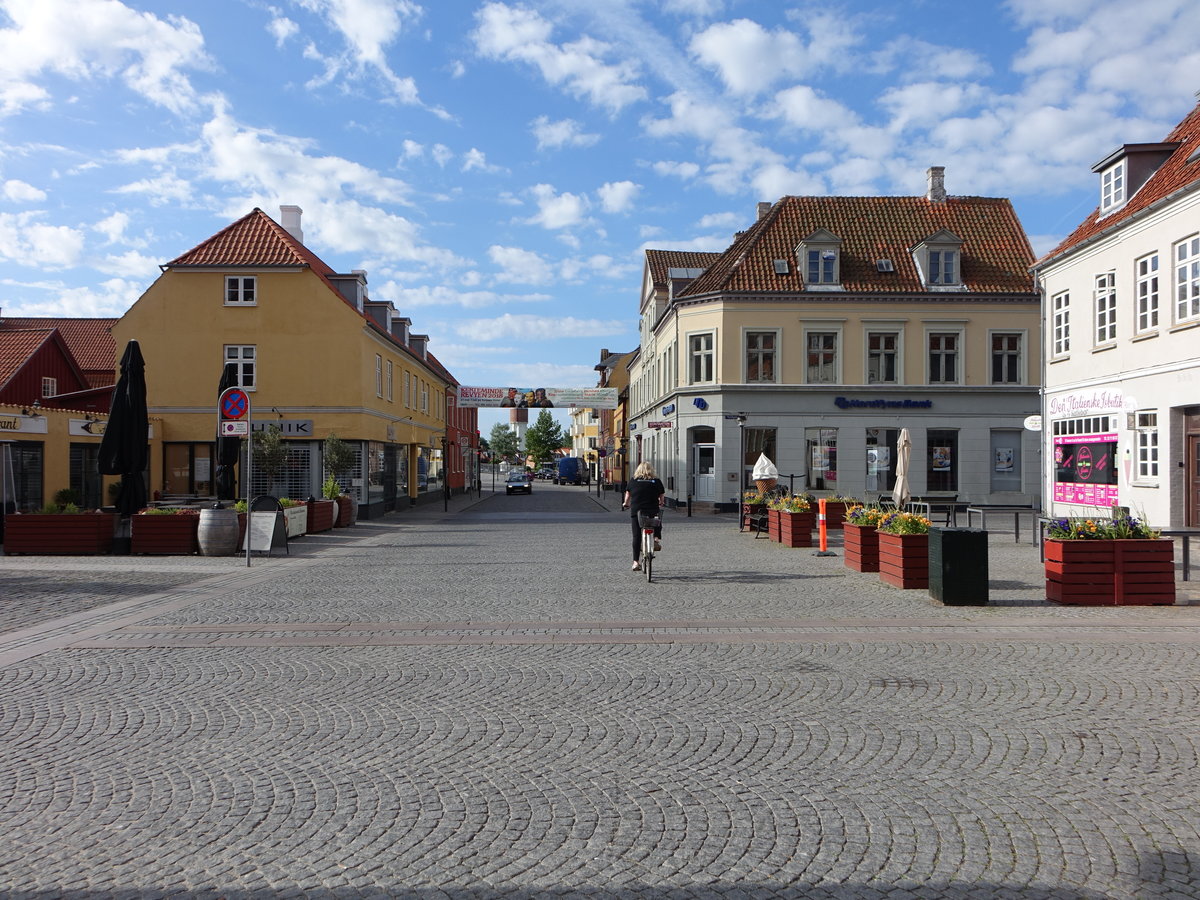 Kerteminde, historische Huser am Johannes Larsens Platz (06.06.2018)