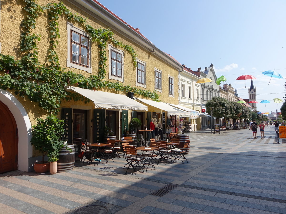 Keszthely, Weinhaus in der Lajos Kossuth Utca (29.08.2018)