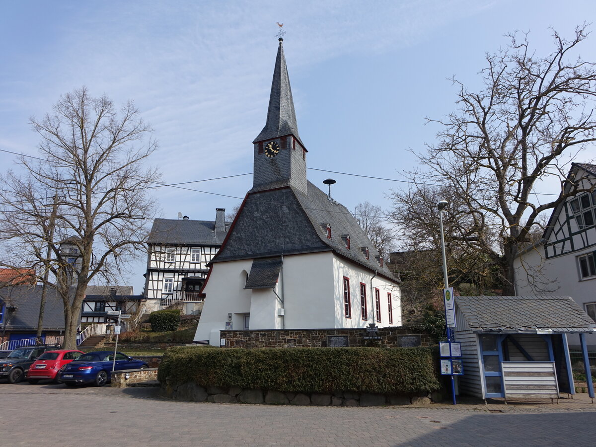 Ketternschwalbach, evangelische Kirche, erbaut 1483 (20.03.2022)