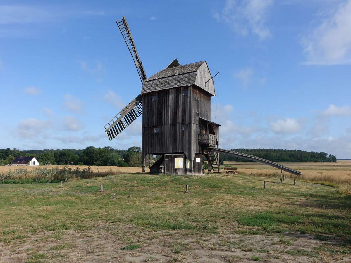 Ketzr, historische Bockwindmhle, erbaut 1859 (08.07.2025)