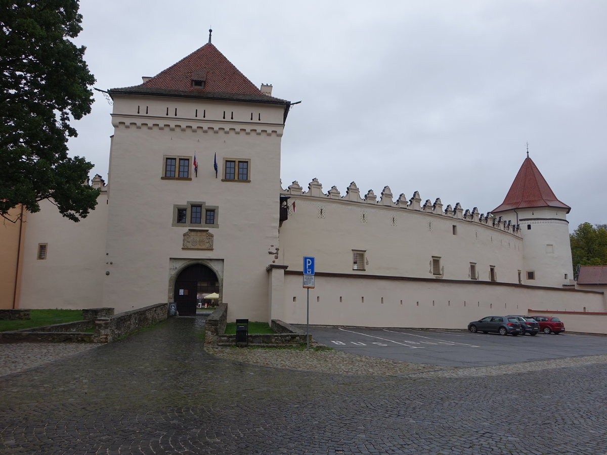 Kezmarok / Ksmark, Stadtburg Kezmarsky Hrad, gotische Burg erbaut im 14. Jahrhundert (02.09.2020)