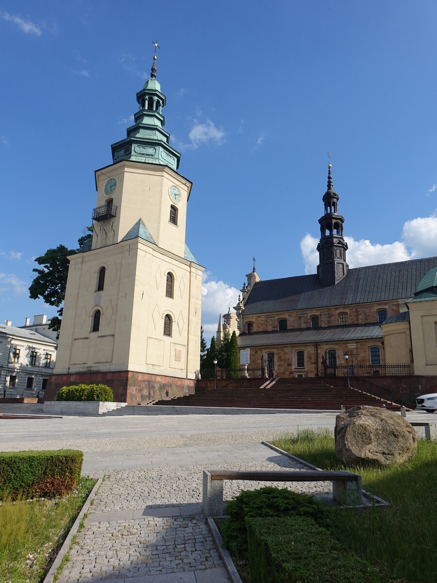 Kielce, Kathedrale Maria Himmelfahrt, erbaut von 1632 bis 1635 (18.06.2021)