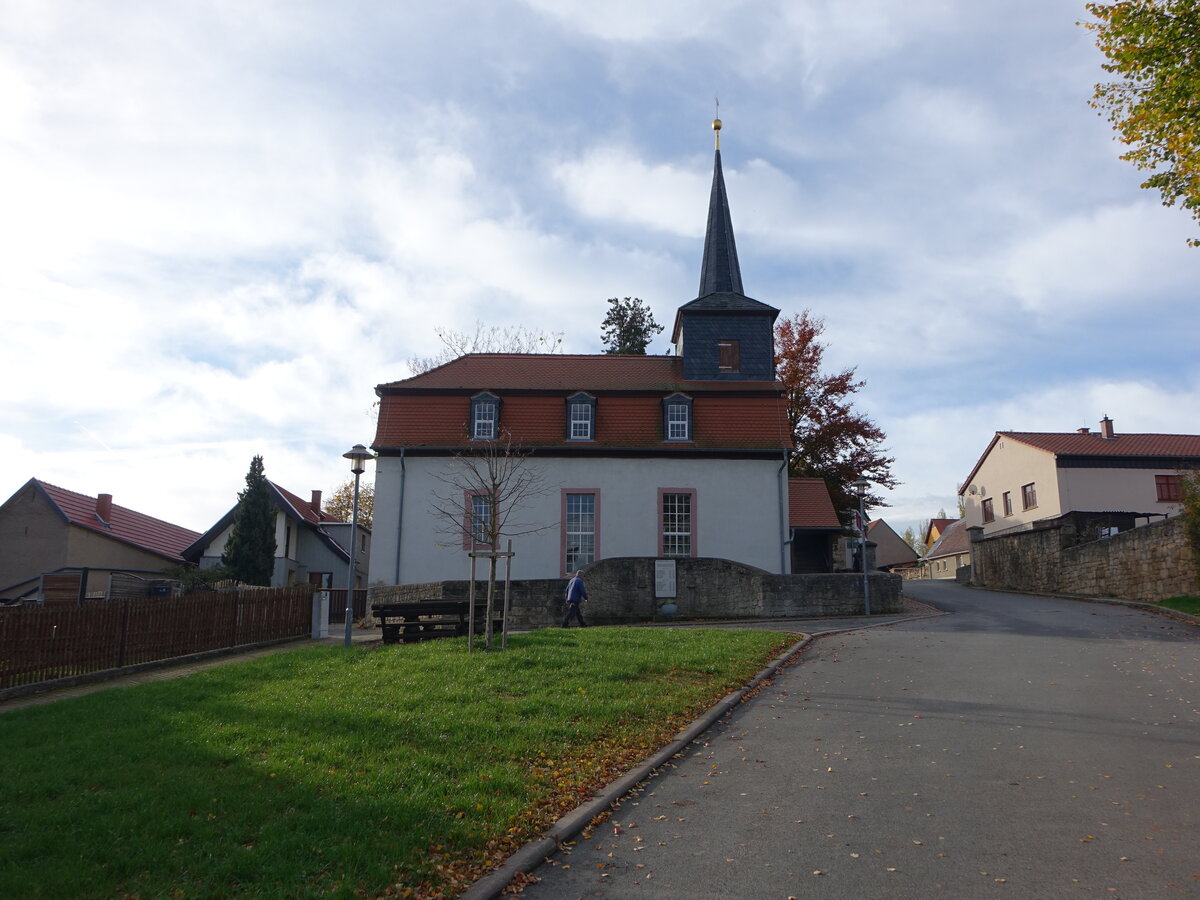 Kiliansroda, evangelische Kirche, erbaut 1806 (21.10.2022)