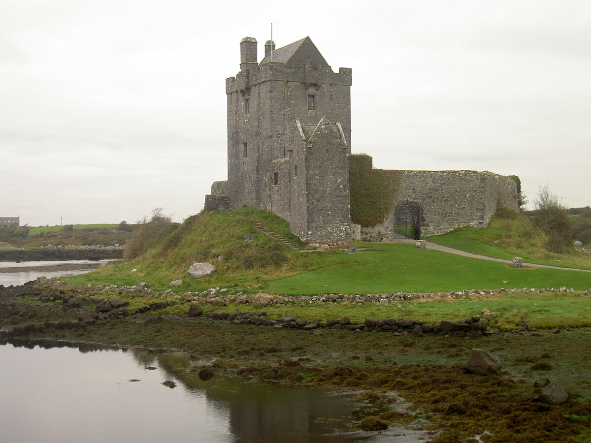 Kinvara, Dunguaire Castle, erbaut im 16. Jahrhundert (11.10.2007)