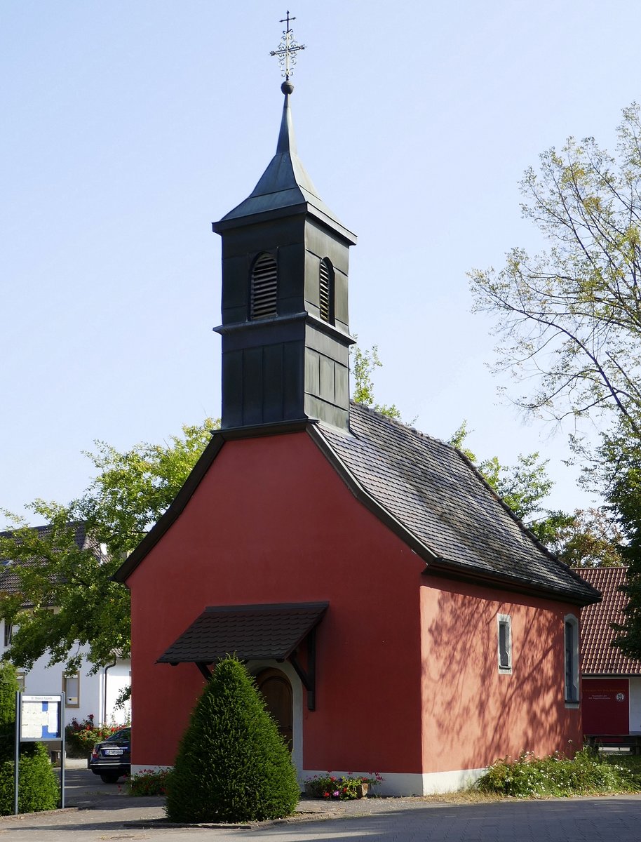 Kippenheimweiler, Stadtteil von Lahr, die katholische Kapelle St.Blasius, erbaut zwischen 1661 und 1690, Sept.2020