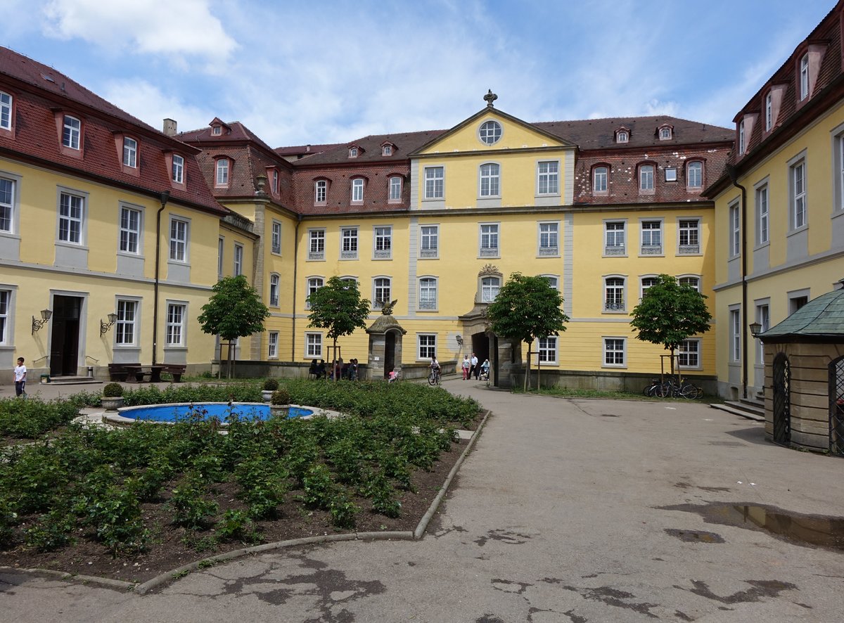 Kirchberg a. d. Jagst, frstlich-hohenlohisches Schloss, erbaut von 1590 bis 1597 durch Ludwig Kasimir von Hohenlohe (29.05.2016)
