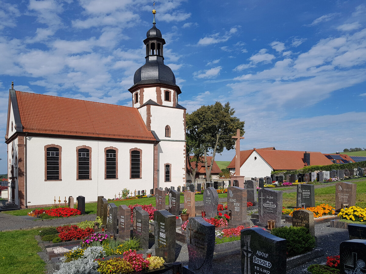 Kirche St. Maria Magdalena in Borsch aus dem Jahr 1738. Erbaut wurde das Gotteshaus von dem italienischen Baumeister Andrea Gallasini. 09-2023