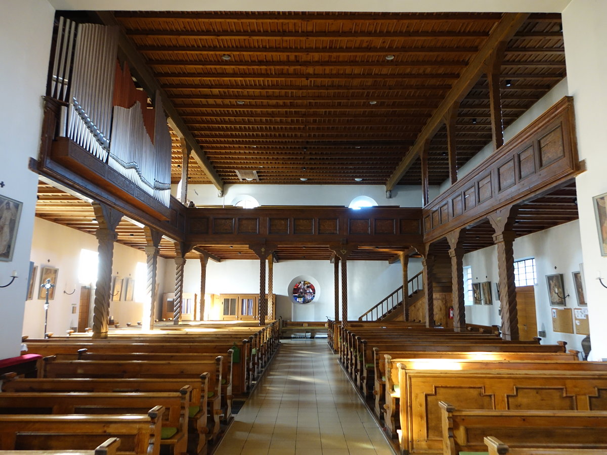 Kirchenbirkig, Emporen in der kath. Pfarrkirche St. Johannes (13.10.2018)