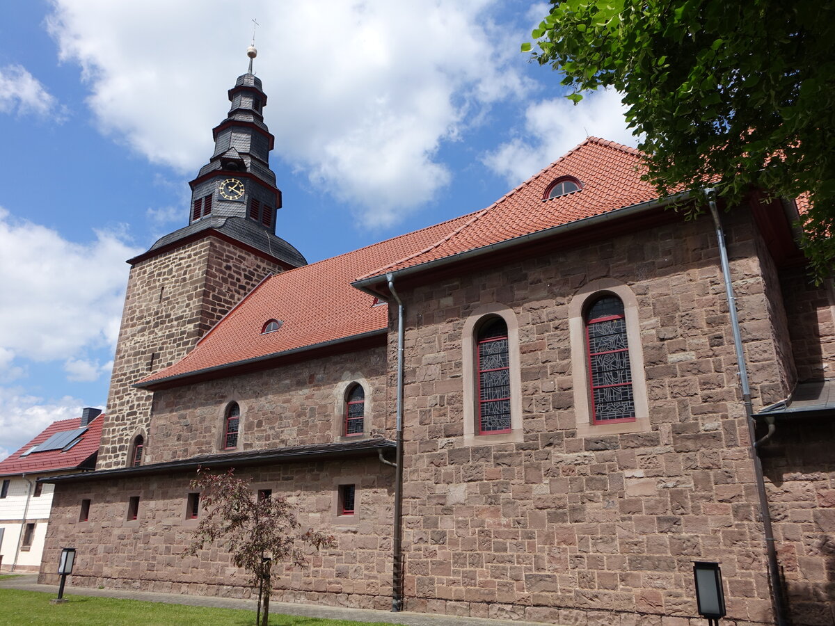 Kirchgandern, Pfarrkirche St. Martin, erbaut 1686 (02.06.2022)