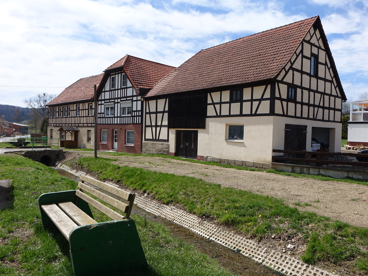 Kirchremda, Fachwerkhuser an der Dorfstrae (17.04.2022)