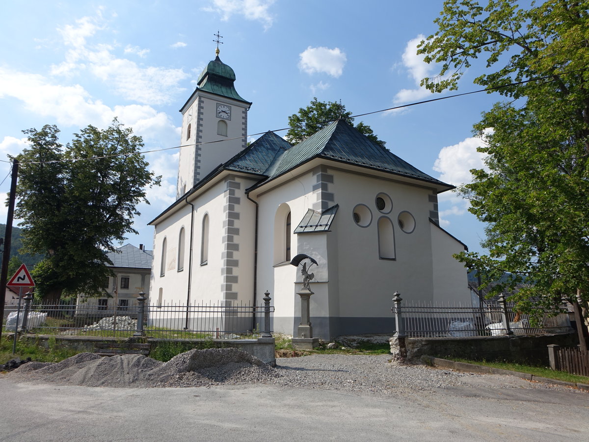 Klastor pod Znievom / Kloster Khhorn, Klosterkirche St. Nikolaus, erbaut ab 1728 (07.08.2020)