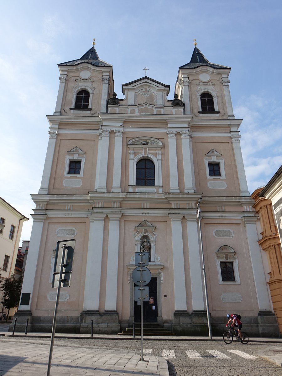 Klatovy / Klattau, St. Laurentius Kirche, erbaut von 1694 bis 1707 durch M. Gilmetti (25.05.2019)