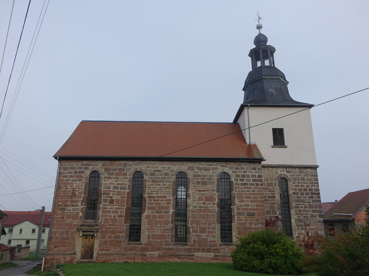 Kleineutersdorf, evangelische St. Peter und Paul Kirche, erbaut 1831 (23.10.2022)