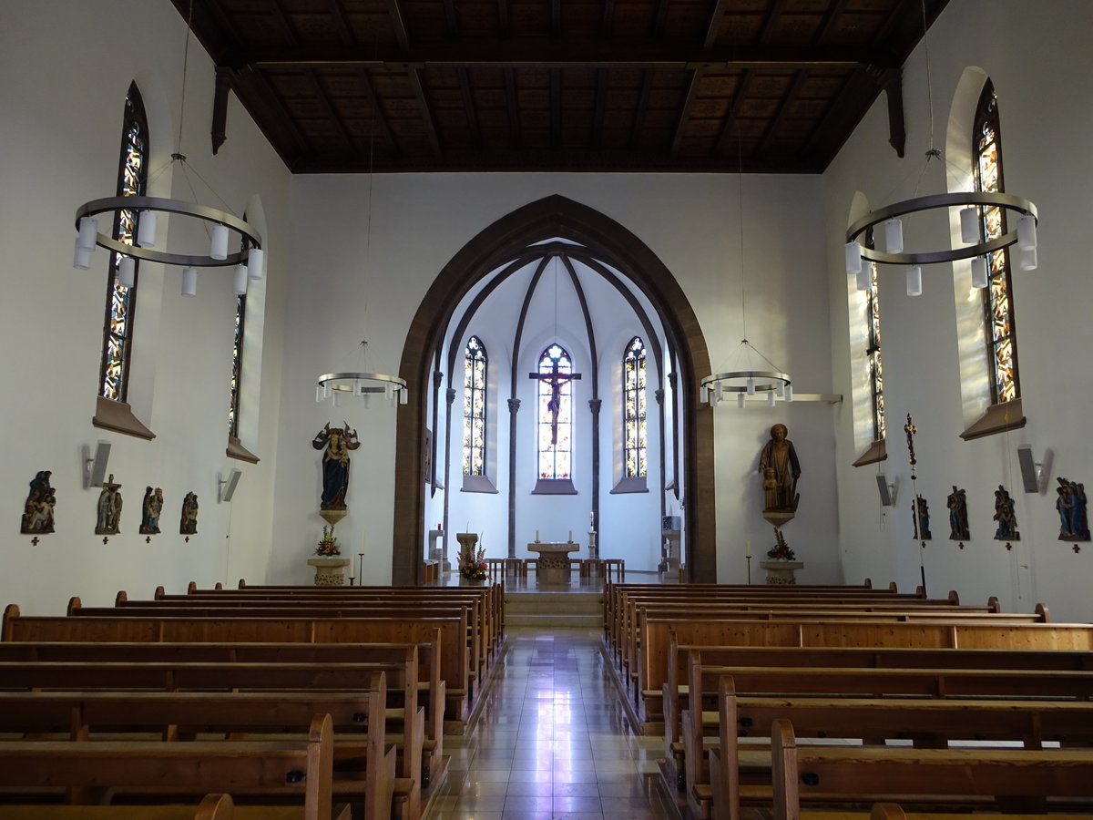Kloster Heiligenbronn, Innenraum der Klosterkirche St. Gallus (19.08.2018)