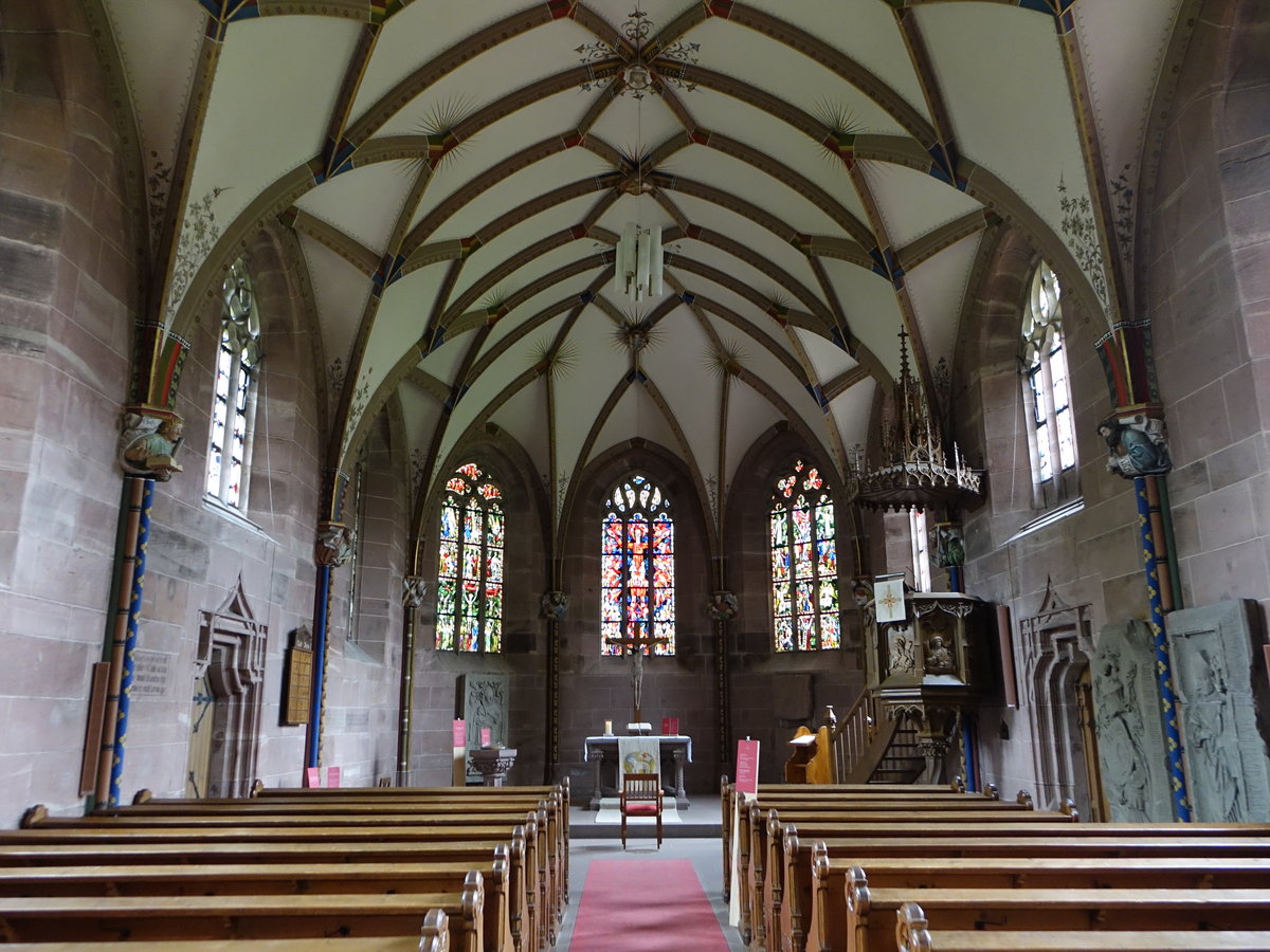 Kloster Hirsau, sptgotischer Innenraum der Marienkapelle (01.05.2018)