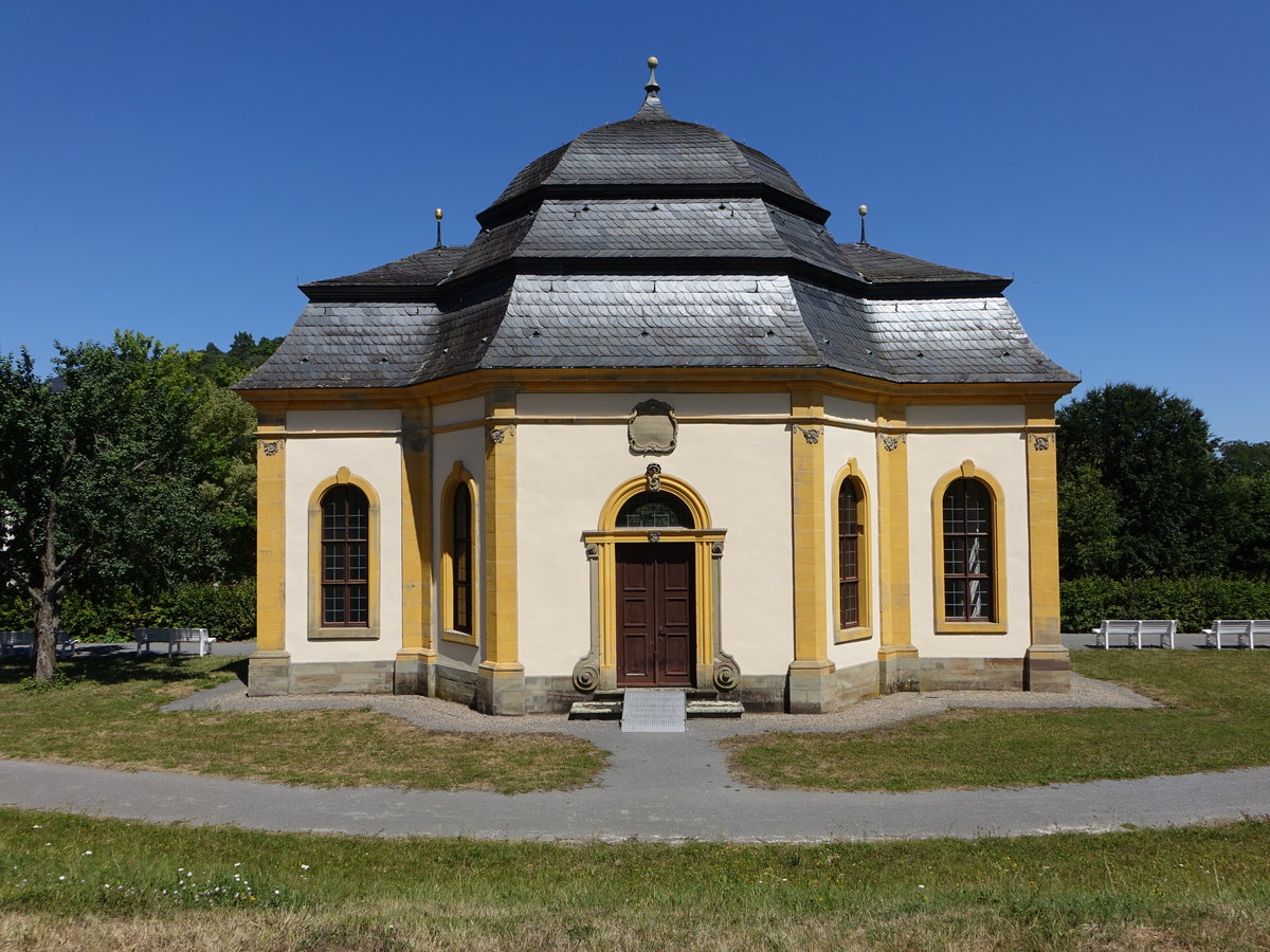 Kloster Maria Bildhausen, Gartenpavillon, erbaut von 1765 bis 1766 (07.07.2018)