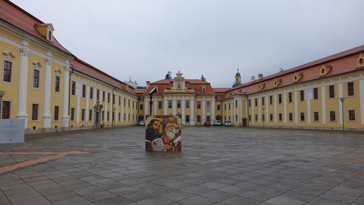 Kloster Velehrad, gegrndet 1205, Klostergebude erbaut im 17. Jahrhundert (04.08.2020)