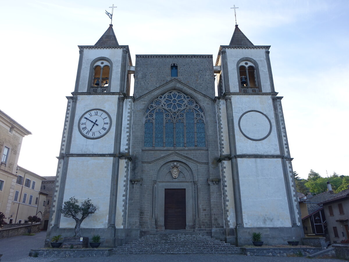 Klosterkirche San Martino al Cimino, erbaut von 838 bis 1257, teilweise erneuert im 17. Jahrhundert (25.05.2022)
