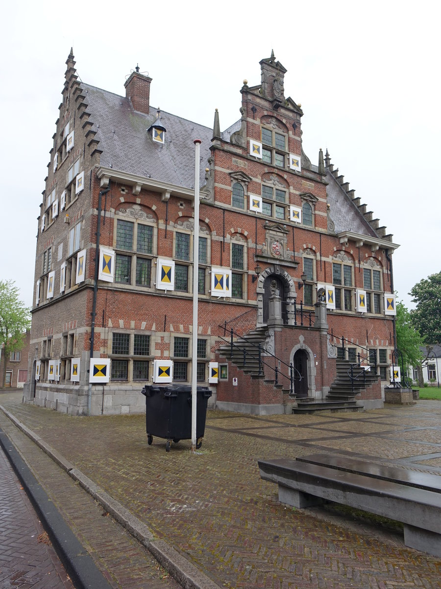Klundert, altes Rathaus, erbaut 1621 von Melchior van Herbachs (10.05.2016)