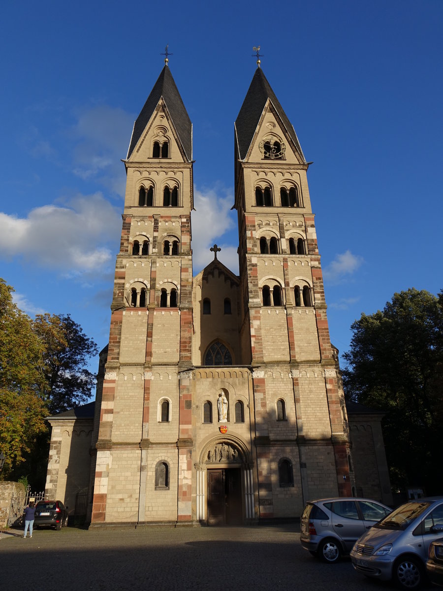 Koblenz, Basilika St. Kastor, erbaut von 1150 bis 1220 (02.10.2016)