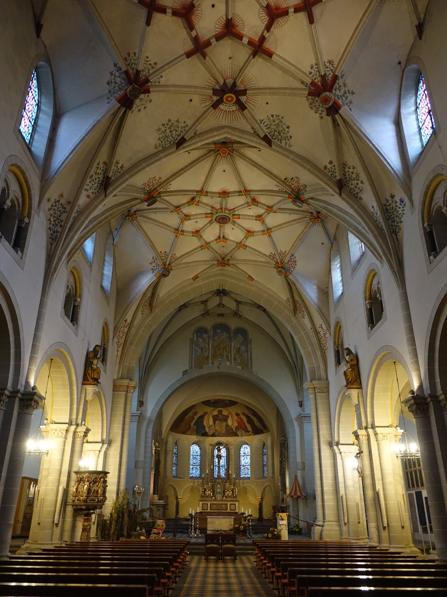 Koblenz, Innenraum der Basilika St. Kastor (02.10.2016)