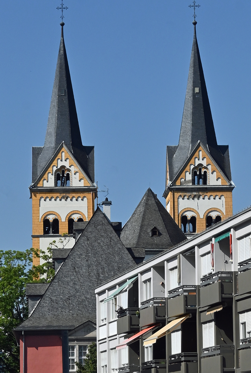 Koblenz - Trme der Florianskirche in der Altstadt - 08.09.2021