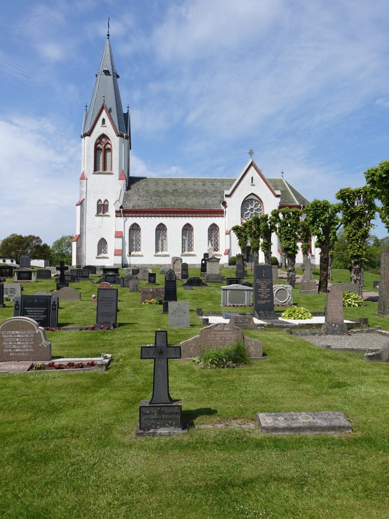 Köinge bei Falkenberg, Ev. Kirche, erbaut 1896 durch Adrian Peterson (13.06.2015) 