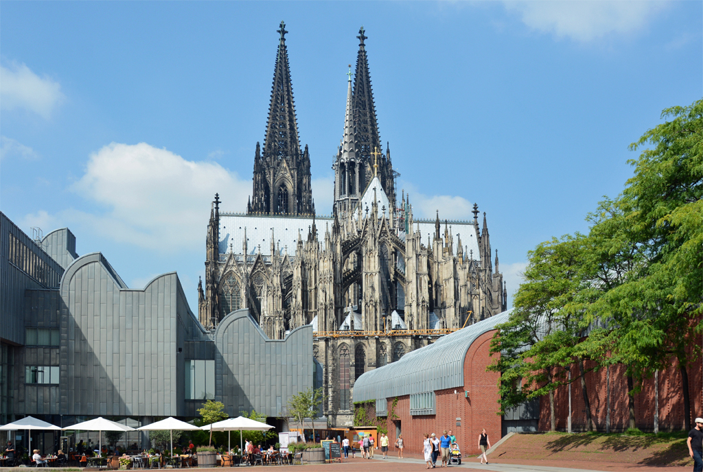 Klner Dom - Ostseite - 31.07.2014