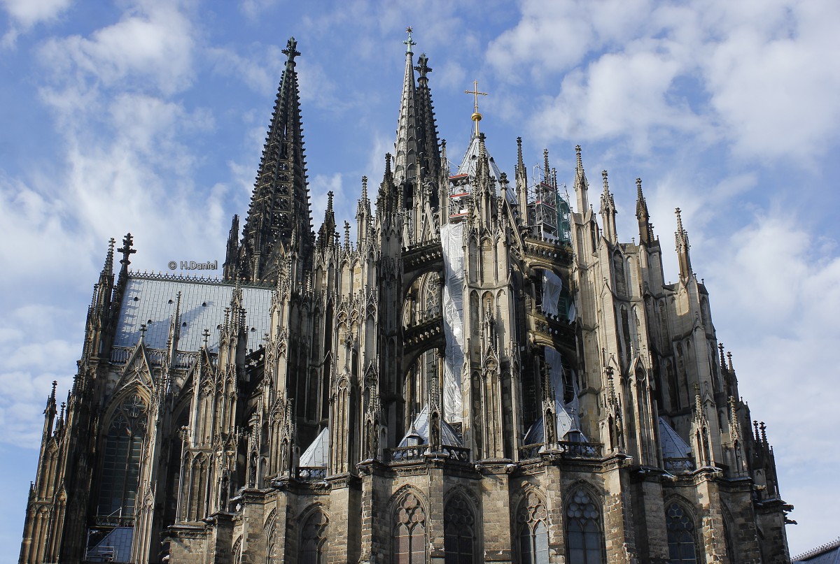 Klner Dom Ostseite am 29.12.2015.