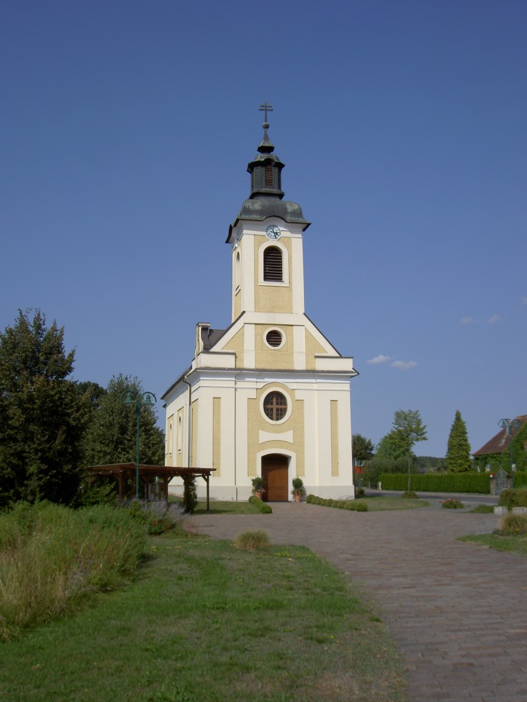 Knigsdorf, Pfarrkirche St. Stefan, erbaut 1757 bis 1759, Bezirk Jennersdorf (21.08.2013)