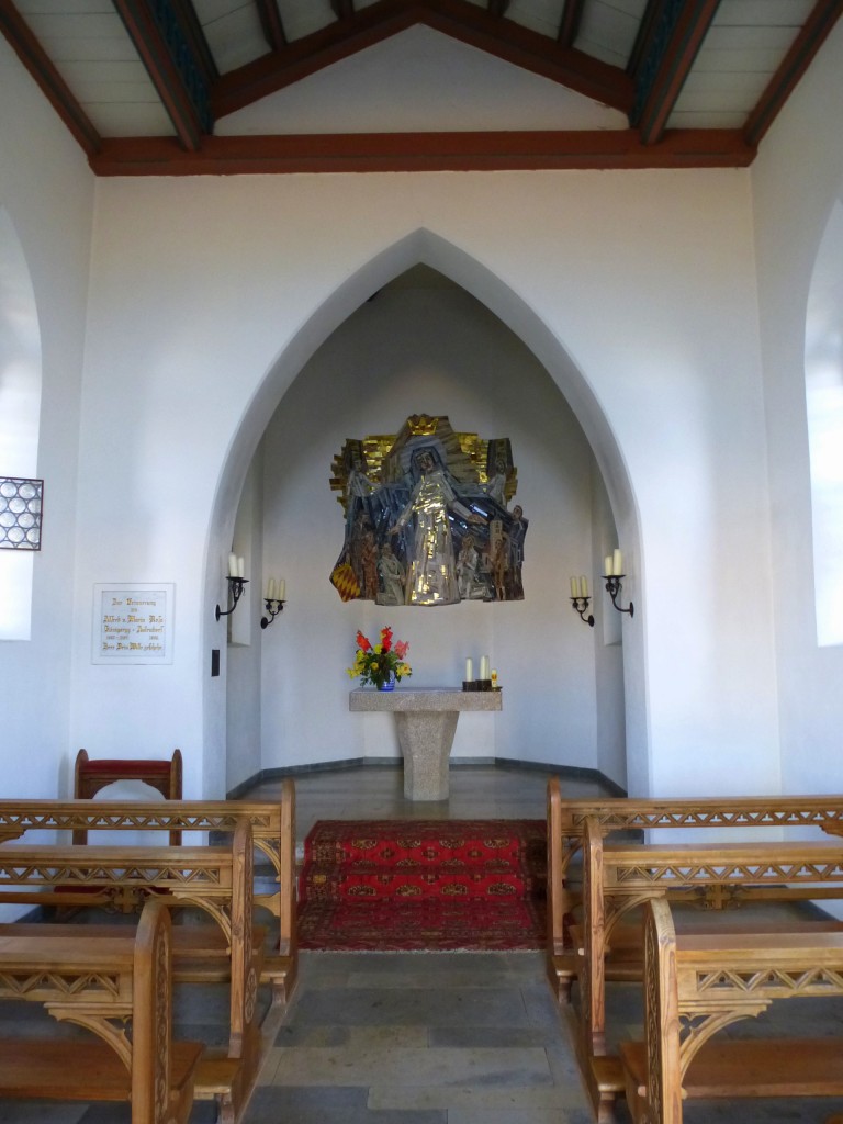 Knigseggwald, Blick in die Marienkapelle, Aug.2013