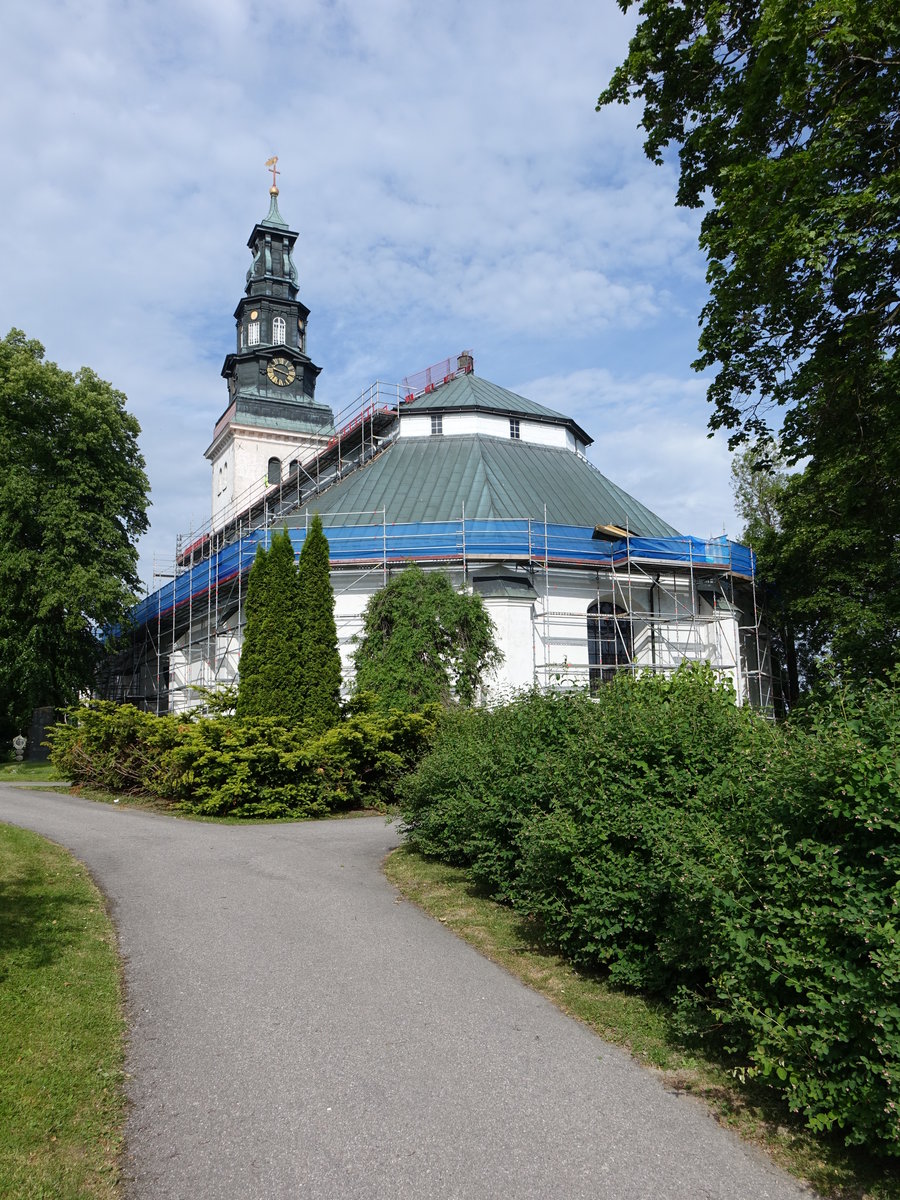 Kping, Ev. Kirche, erbaut im 17. Jahrhundert von Nicodemus Tessin (15.06.2016)