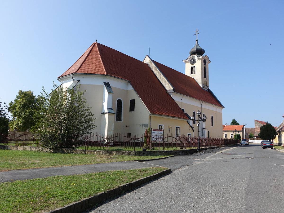 Krmend, gotische St. Elisabeth Kirche, erbaut im 15. Jahrhundert durch Janos Ellerbach (29.08.2018)