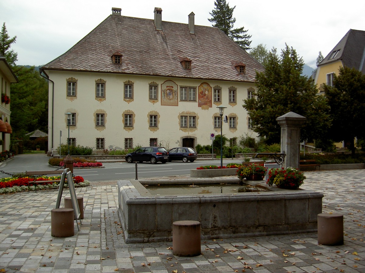 Ktschach, ehemaliges Amtshaus der Herrschaft Pittersberg, heute Pfarrhof (18.09.2014)