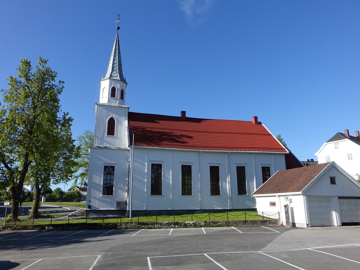 Kongsberg, kath. St. Barbara Kirche, erbaut 1887 (30.05.2023)