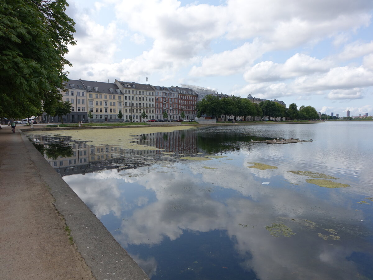 Kopenhagen, Huser am Sortedam Sd und Oster Sogade Strae (21.07.2021)