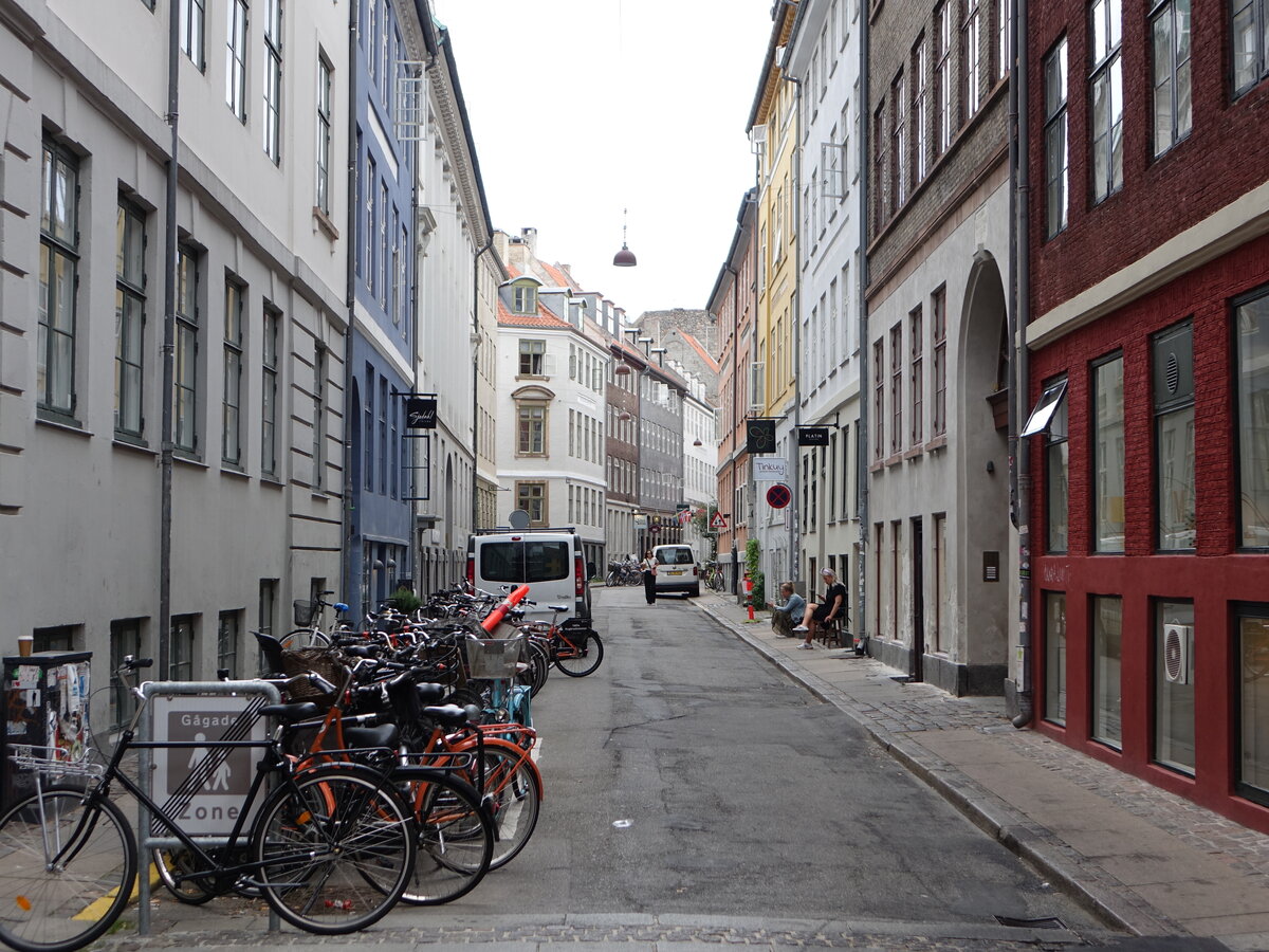 Kopenhagen, historische Huser in der Kompagnistrade (23.07.2021)