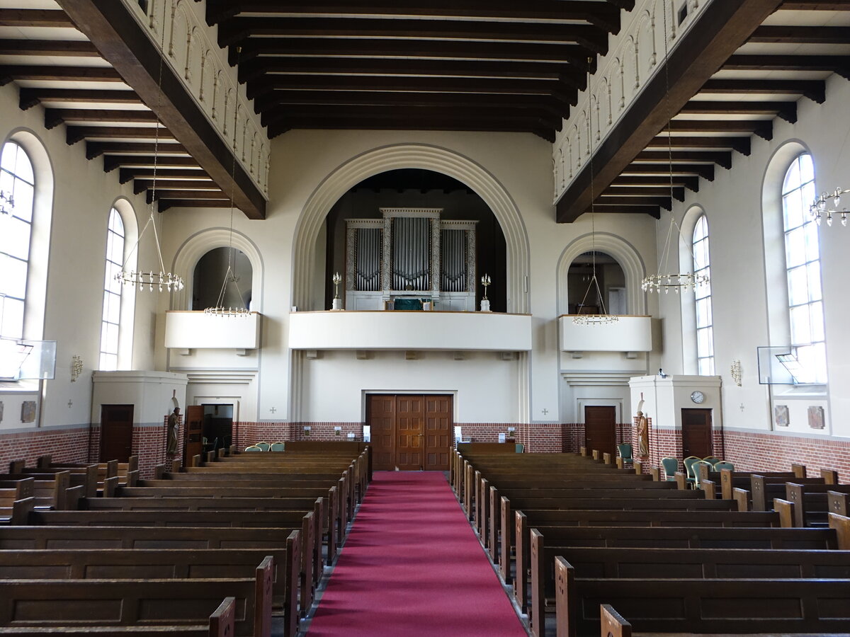 Kopenhagen, Orgelempore in der St. Anna Kirche (23.07.2021)