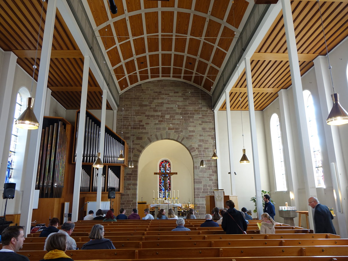 Korb, Innenraum der Ev. Kirche (10.04.2016)