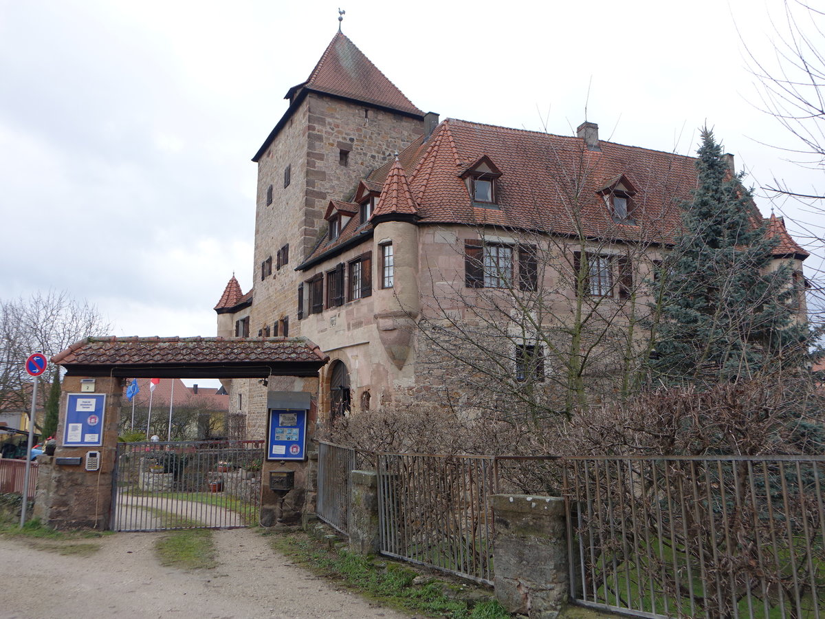 Kornburg, Rieterschloss, erbaut ab 1288, Neubau ab 1686 (11.12.2016)