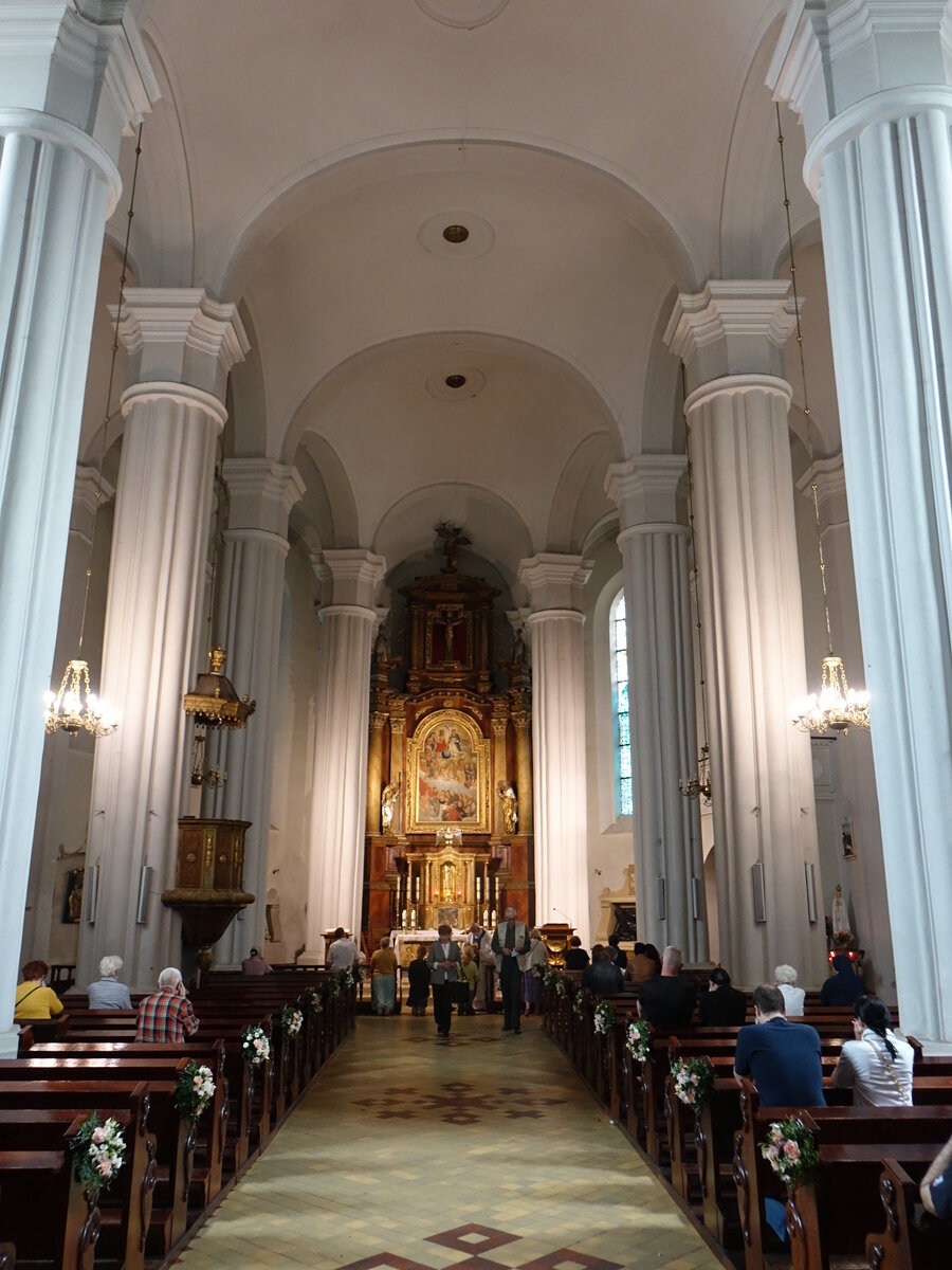 Kornik / Kurnik, Innenraum der kath. Allerheiligenkirche, Ausstattung aus dem 19. Jahrhundert (12.06.2021)