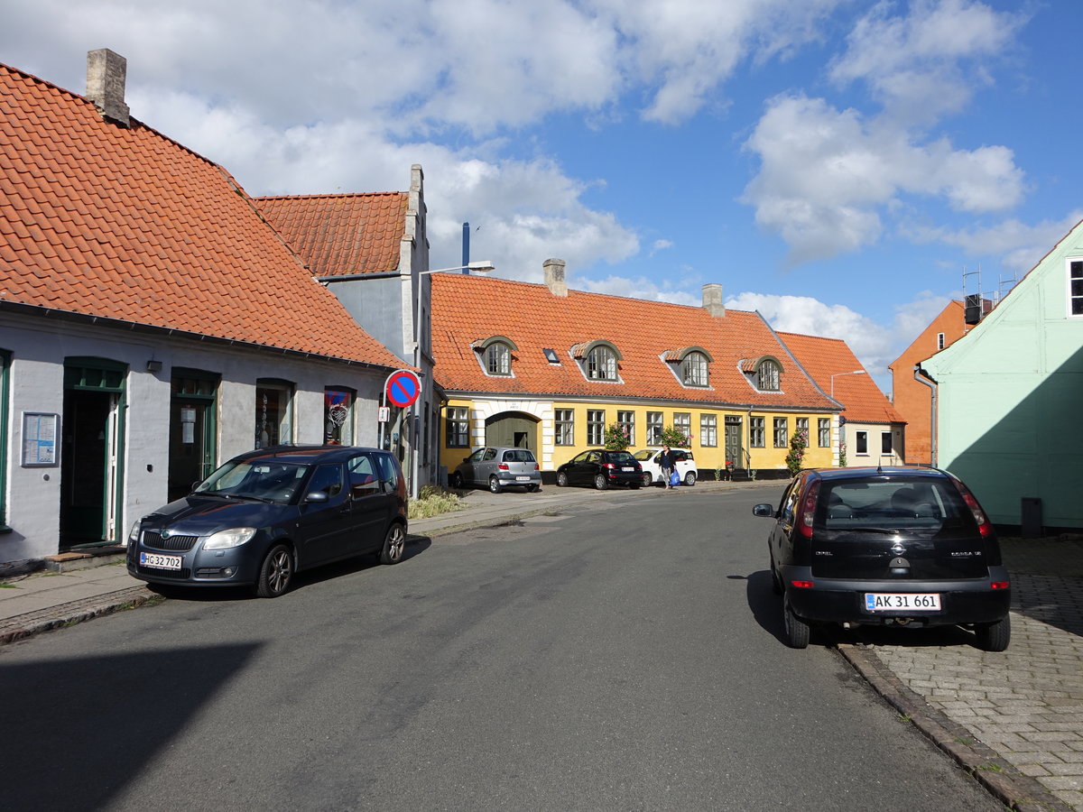 Korsr, Huser in der Algade Strae in der Altstadt (24.06.2017)