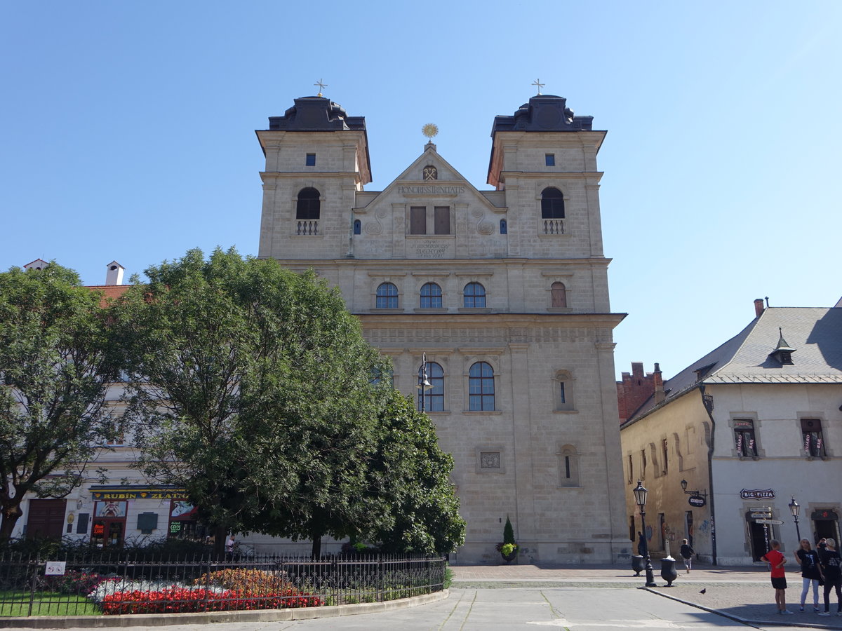 Kosice / Kaschau, barocke Jesuitenkirche Hl. Dreifaltigkeit, erbaut von 1671 bis 1684 (30.08.2020)