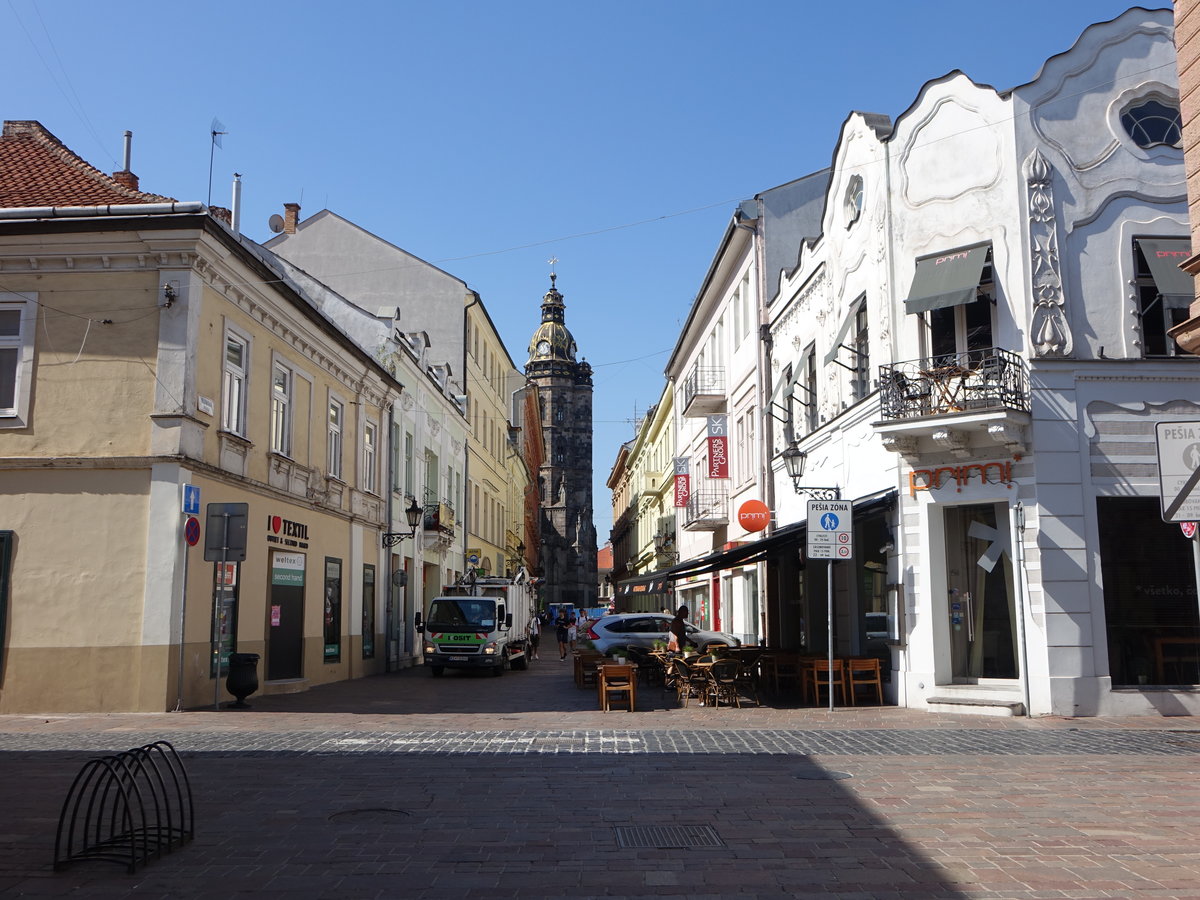 Kosice / Kaschau, Gebude in der Mlynska Strae in der Altstadt (30.08.2020)