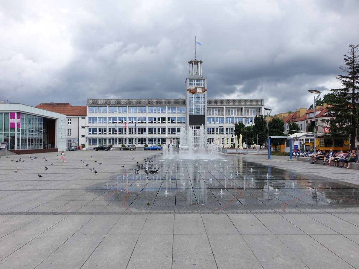 Koszalin / Köslin, Rathaus am Plac Ratuszowy (01.08.2021)