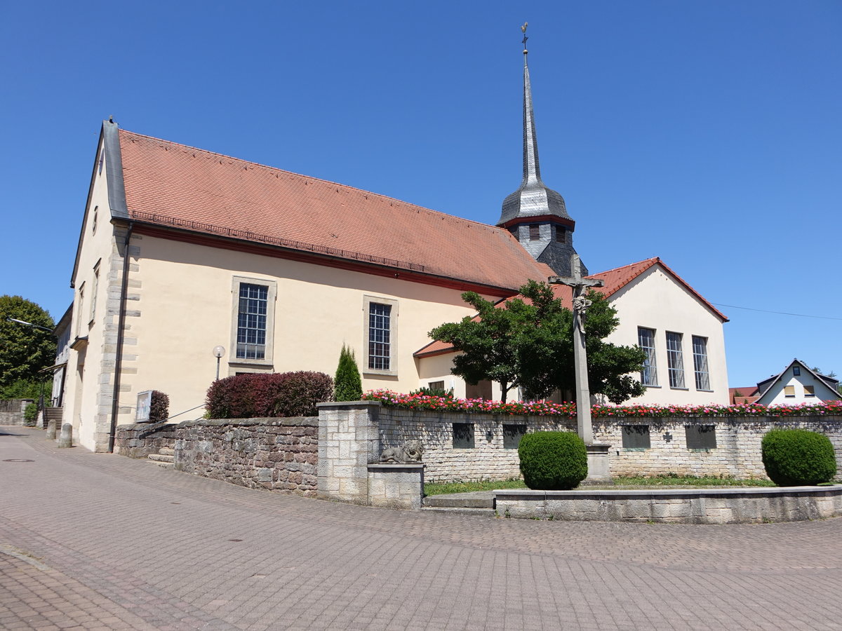 Kothen, Pfarrkirche St. Matthus am Kirchberg, erbaut 1753 (08.07.2018)