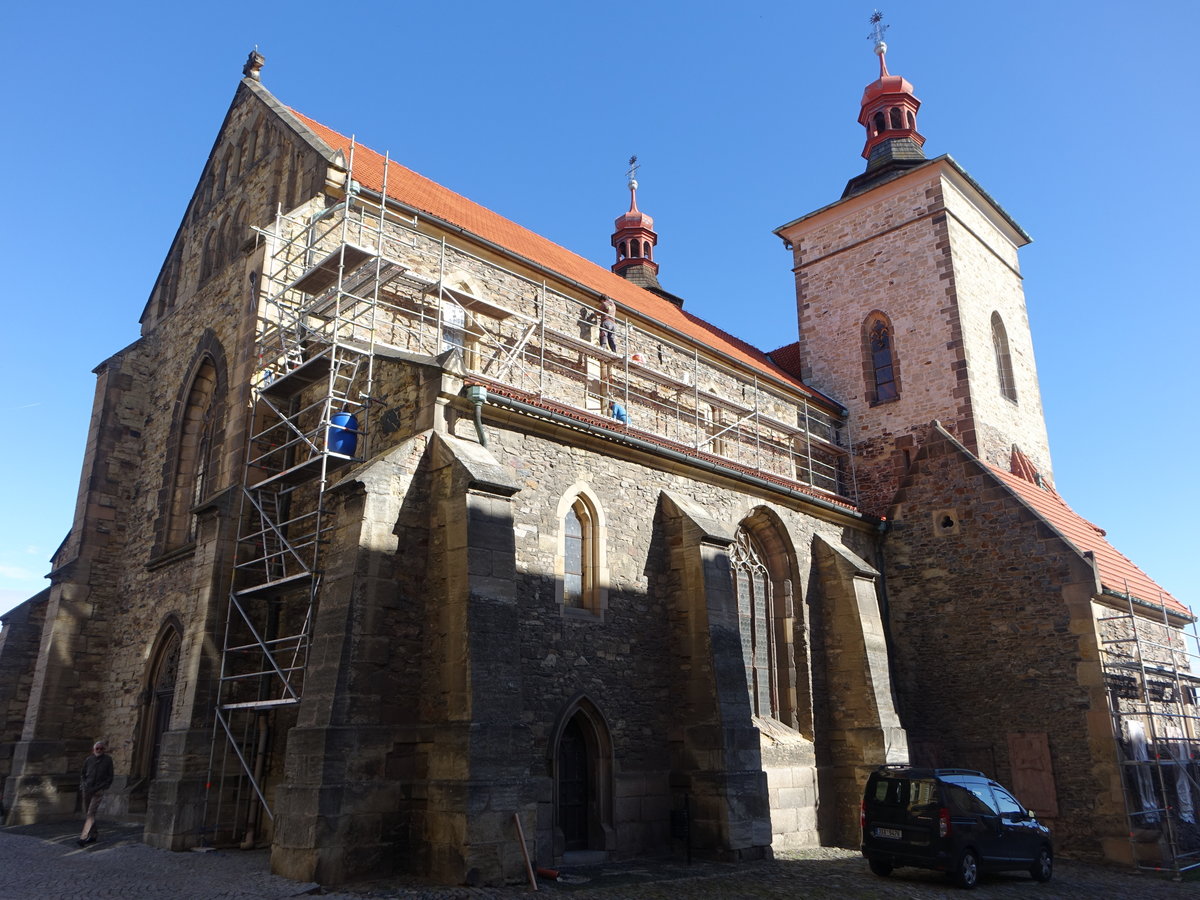 Kourim / Kurim, Pfarrkirche St. Stephan, erbaut von 1903 bis 1913 von Kamil Hilbert (01.10.2019)