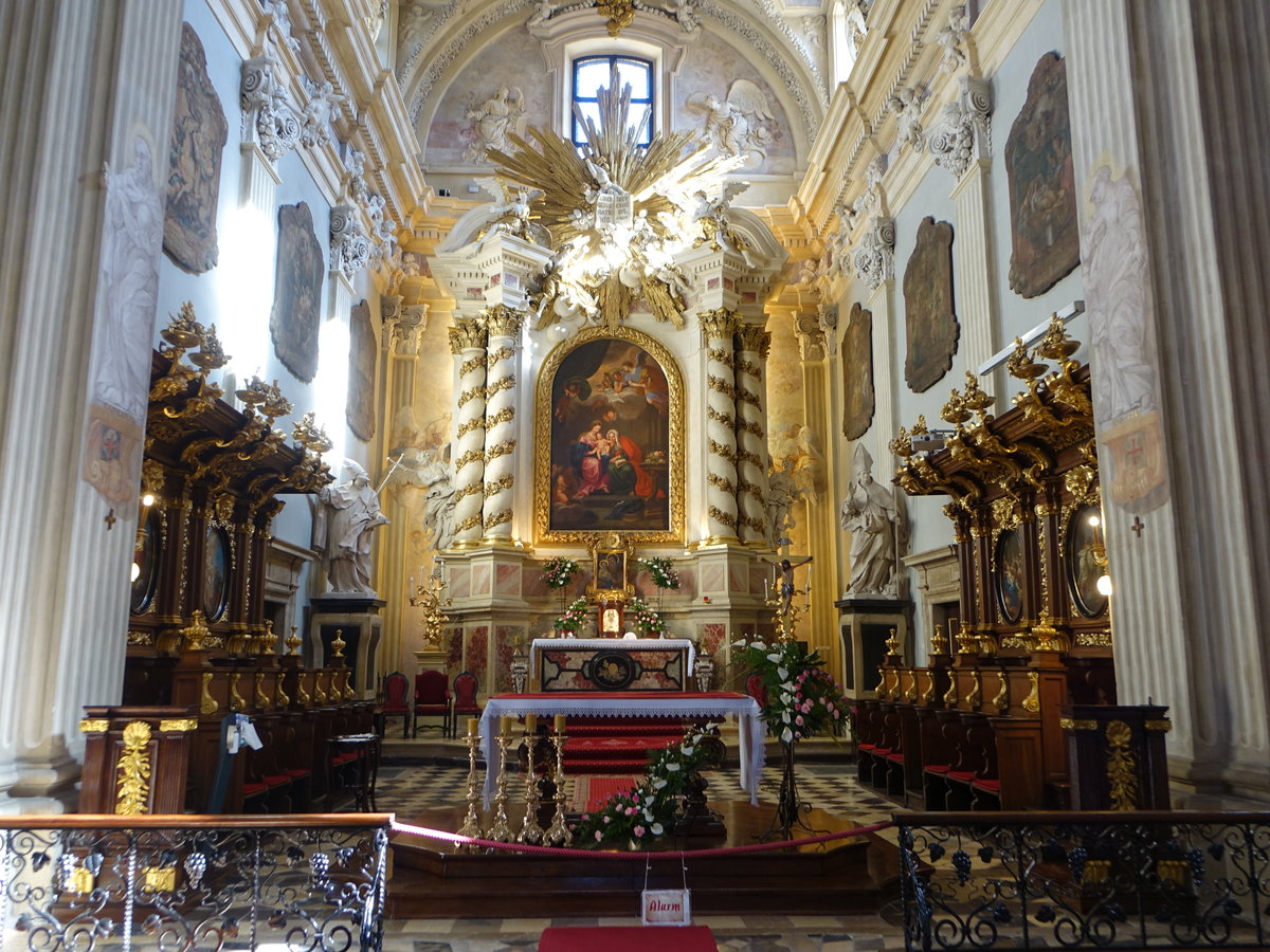 Krakau, barocker Hochaltar in der Universittskirche St. Anna (04.09.2020)