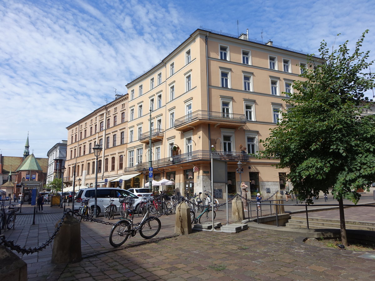 Krakau, Gebude am Plac Dominikanski (04.09.2020)