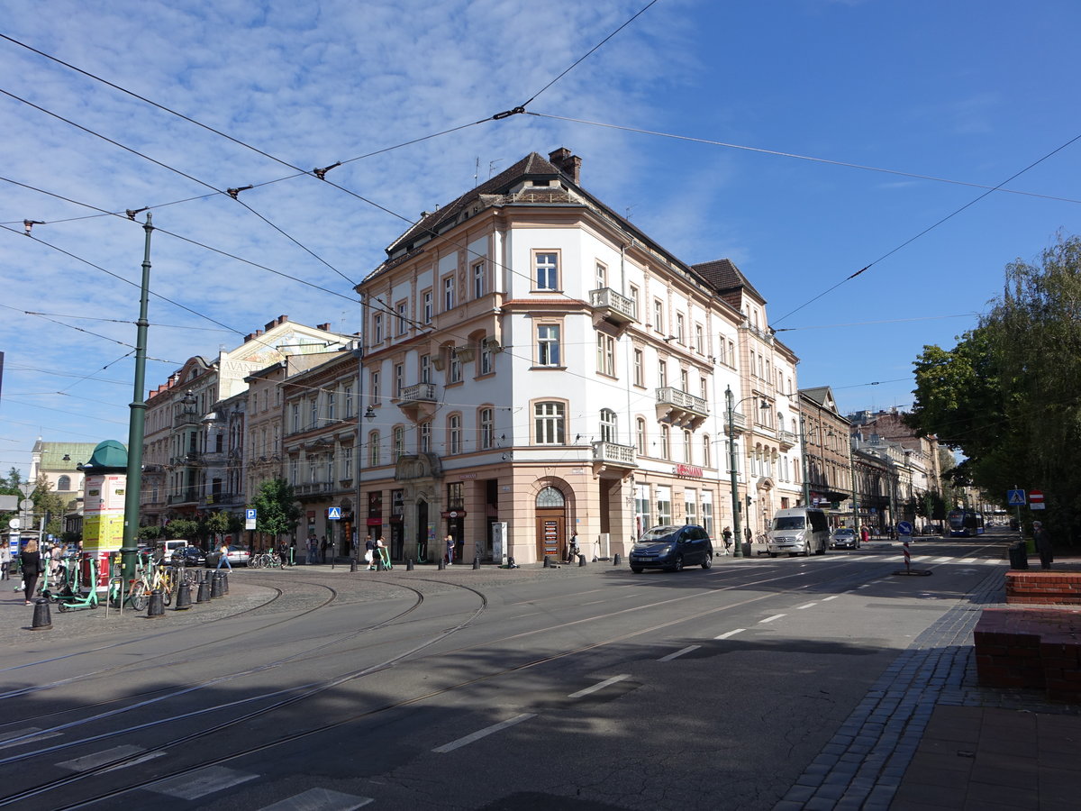 Krakau, Gebude in der Juliana Dunajewskiego Strae (04.09.2020)